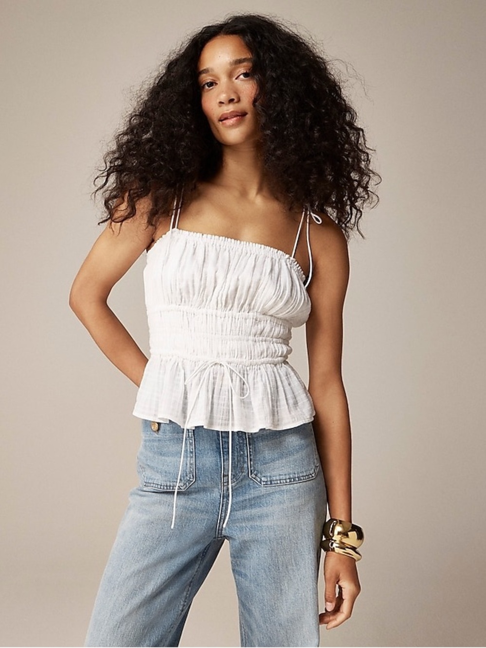 J.Crew Clio Top in Textured Gauze